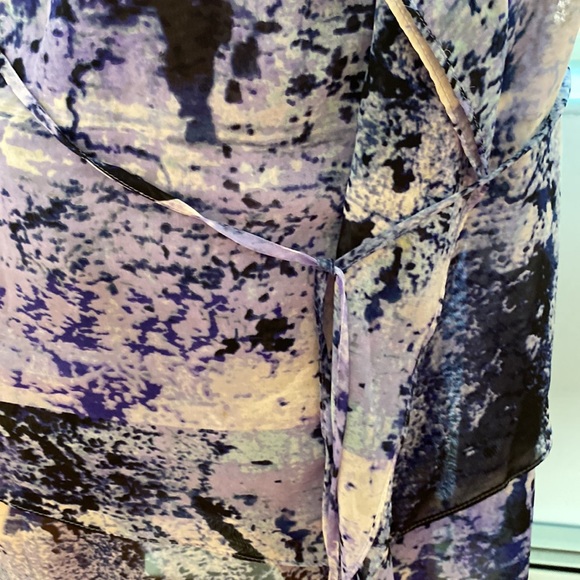 SIMPLY VERA WANG SUMMERY DRESS SIZE S BLUES LAVENDER STUNNING! - Picture 3 of 5